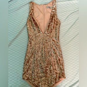 Rose gold dress